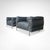 Cassina LC3 Down Cushions Y Leather Armchairs by Le Corbusier for Cassina, 1990s, Set of 2 For Sale - Image 4 of 11