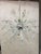 Metal Murano Glass Ice Clear Sputnik Italian Chandelier For Sale - Image 7 of 12