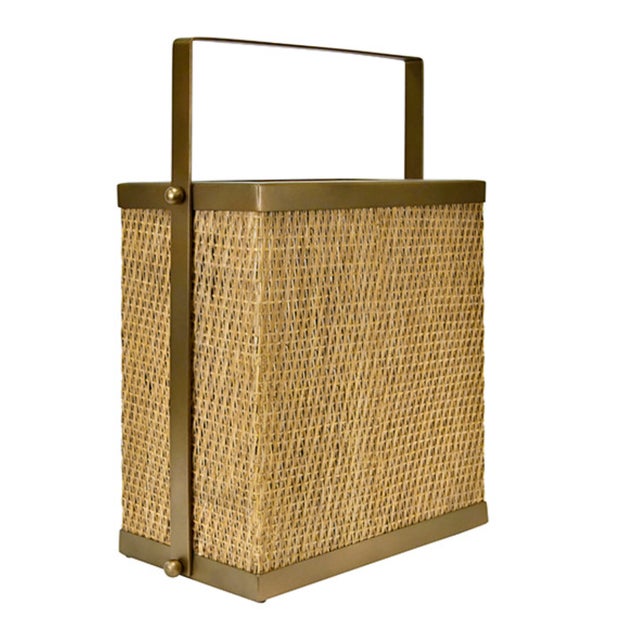 New special order item. Not vintage. Keep your reading collection organized in style with this charming rectangle woven...