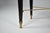 Taupe Italian Vintage Piano Stool, Solid Wood & Brass, Velvet, 1950s For Sale - Image 8 of 9