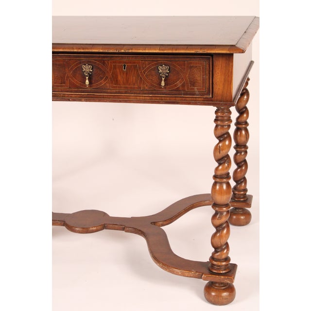 Brown Alfonso Marina Louis XIV Style Writing Table For Sale - Image 8 of 12