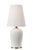 Traditional Thomas O'Brien by Visual Comfort Signature Opera 16" Table Lamp in Ivory with Linen Shade For Sale - Image 3 of 3