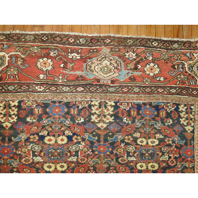 Red Antique Mahal Rug - 6'10" x 12'3" For Sale - Image 8 of 10