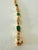 Vintage 14k Yellow Gold Emerald & Diamond Bar-Link Bracelet For Sale - Image 15 of 15