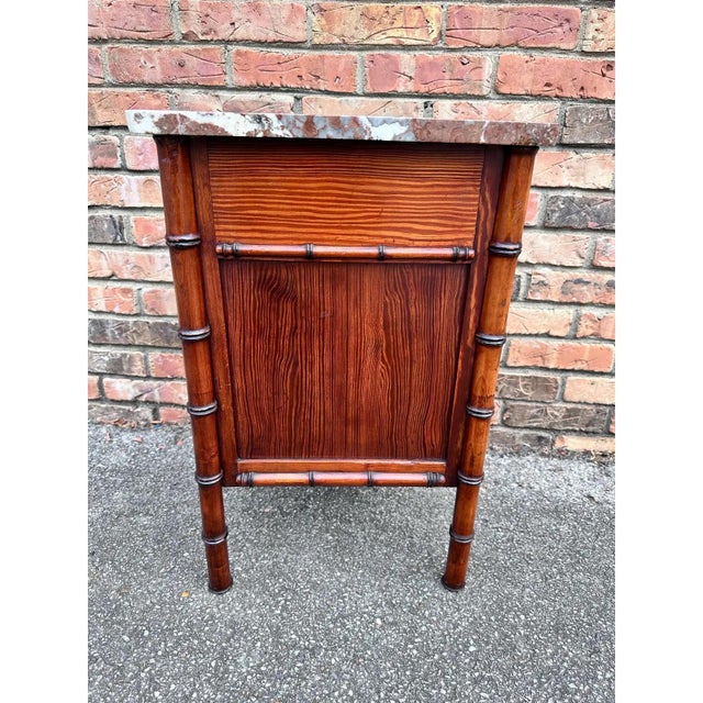 19th Century French Faux Bamboo Cabinet For Sale In Nashville - Image 6 of 9