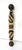 Vintage Folk Art Painted Small Barber Pole For Sale - Image 12 of 13