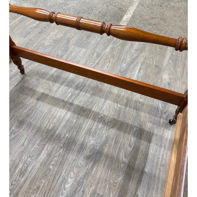 Vintage Full Size Pennsylvania House Chippendale Style Four Poster Bed For Sale - Image 11 of 16