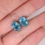 Modern Swiss Topaz Stud Earrings in Solid 14k Gold - 2 Pieces For Sale - Image 3 of 6