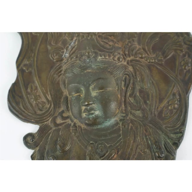 Antique 19th Century Southeast Asia Hindu Shiva God Bronze Wall Plaque Statue For Sale In New York - Image 6 of 11