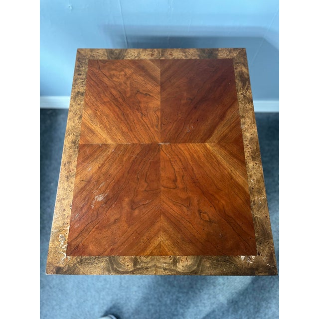 Lane Furniture Lane Mid Century Federal-Style Mahogany Side Table With Marquetry For Sale - Image 4 of 7