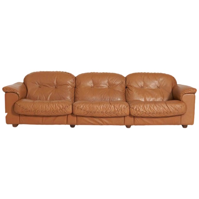 Vintage Mid Century De Sede Leather Sofa Chairish
