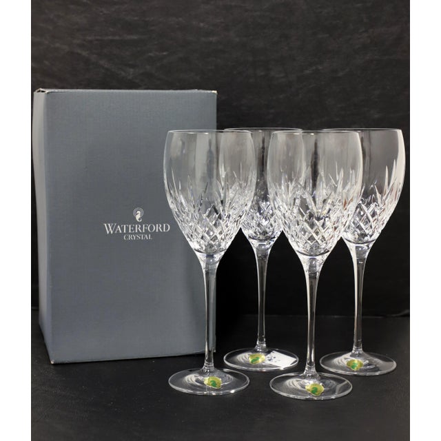 Glass Waterford Crystal 9.5" Plaza Goblet - Set of 4 *New in Open Box* For Sale - Image 7 of 11