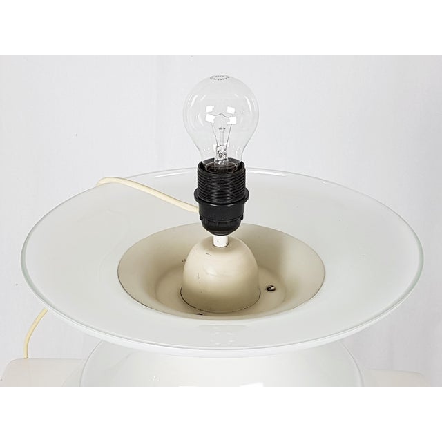 Large Italian Iridescent Glass and Fiberglass Table Lamp, 1970s For Sale - Image 15 of 18