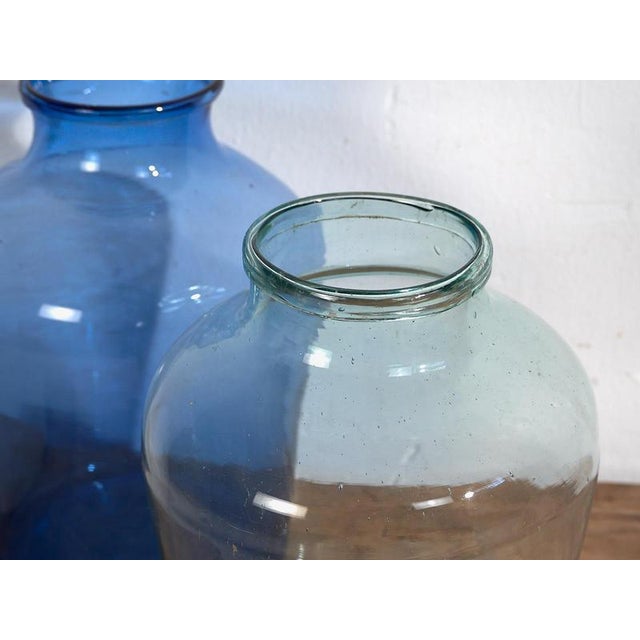 Blue antique vases (c.1920) Style: French Provincial Materials and techniques: Glass Place of origin: France Epoch: Early...