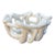 Vintage Post-Modern White Ceramic Woven Abstract Centerpiece Bowl For Sale