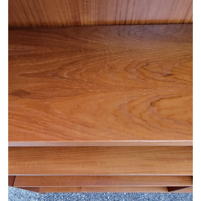 1970s Domino Møbler Double-Bay 6-Shelf Teak Bookcase For Sale - Image 14 of 15