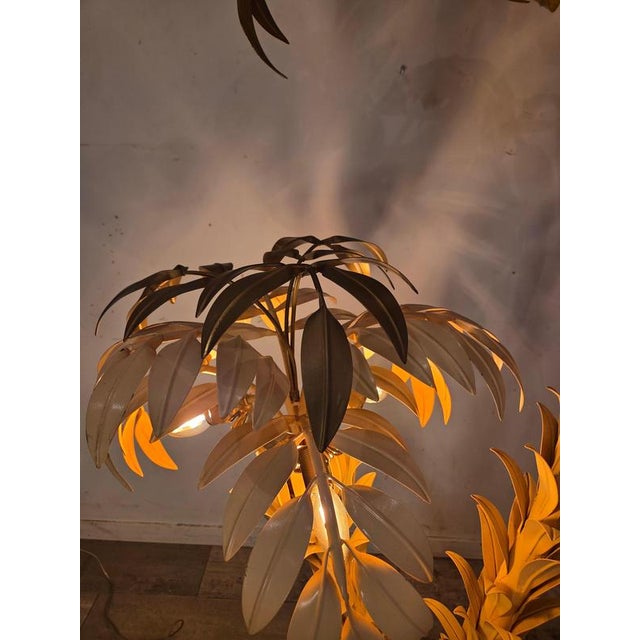 Large Floor Palm Light by Hans Kögl, 1975 For Sale - Image 3 of 12