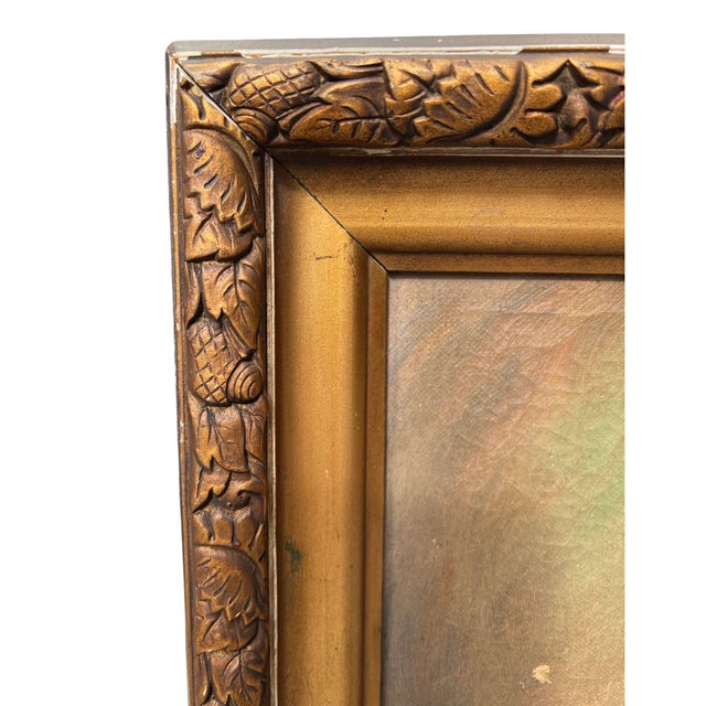 Vintage Fruit Still Life Oil Painting in Gilt Frame, Signed For Sale - Image 12 of 14