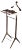 Classical Valet Stand in Brass & Black Walnut from Honorific For Sale