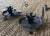 American Antique Cast Iron Candle Holders For Sale - Image 3 of 5