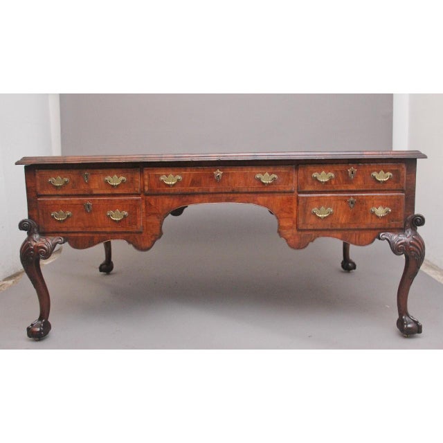 Antique Walnut Partners Desk, 1890 For Sale - Image 13 of 16