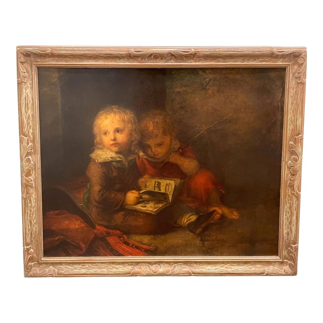 Christian Leberecht Vogel the Children Print Original Frame For Sale