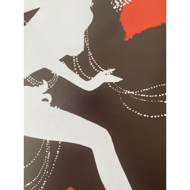 Original Vintage Bal du Moulin Rouge Frenesie Offset Lithograph Poster by René Gruau, 1980s For Sale - Image 4 of 15