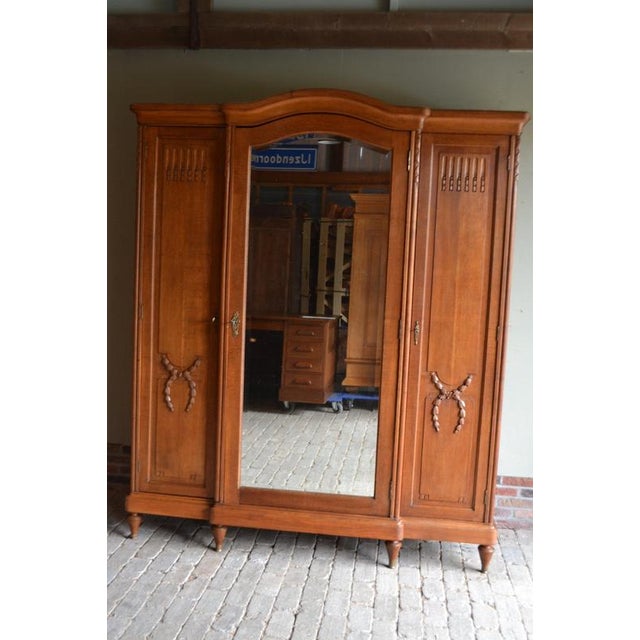 Antique French Oak Wardrobe For Sale - Image 4 of 10
