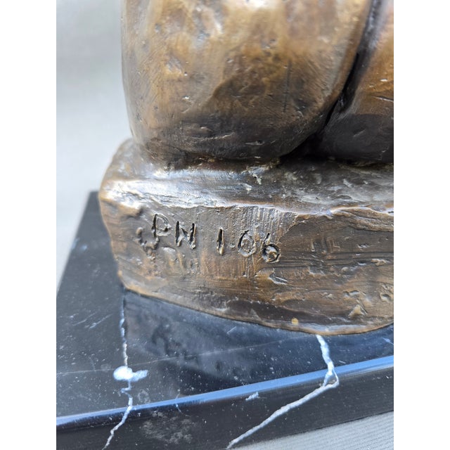 Auburn 1980s Male Bronze Torso Sculpture For Sale - Image 8 of 8