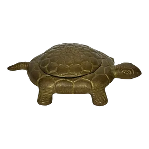 Italian Brass Turtle Trinket Dish