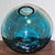 Contemporary Studio Glass Gradient Vase in Teal and Charcoal For Sale In Pittsburgh - Image 6 of 12