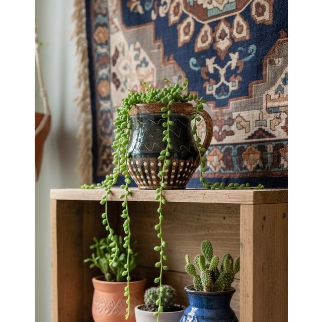 Late 20th Century Lovejoy Pottery Nc Studio Mug-Signed-Handmade-Rustic Wabi Sabi Ceramic-Artisan For Sale - Image 4 of 9