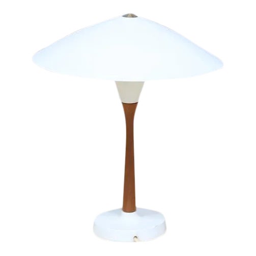 Chinese Hat Style Scandinavian Table Lamp For Sale