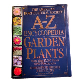 Garden Book Large Coffee Table American Horticultural Society A- Z Encyclopedia of Garden Plants For Sale
