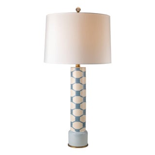 Winterthur for Port 68 Dupont Key Blue Lamp For Sale