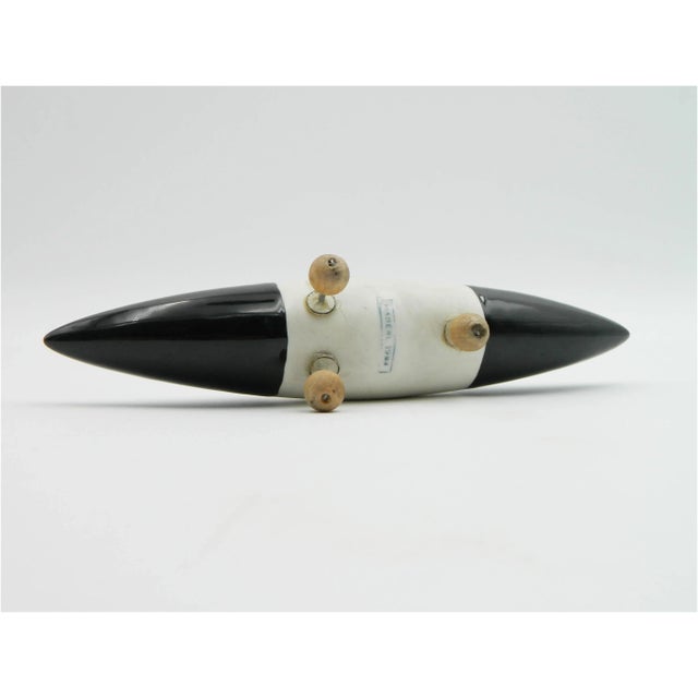 Black and White Dolphin Porcelain Object by Margarethe Haberl, 1985 For Sale - Image 6 of 11