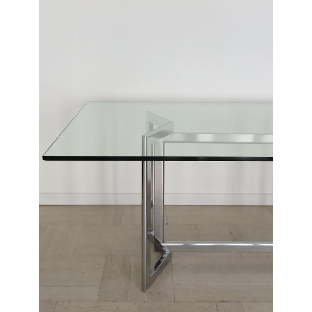 Italian “Davide” model table designed by Studio Simon and produced by Simon Gavina in the 70s with partially foldable...