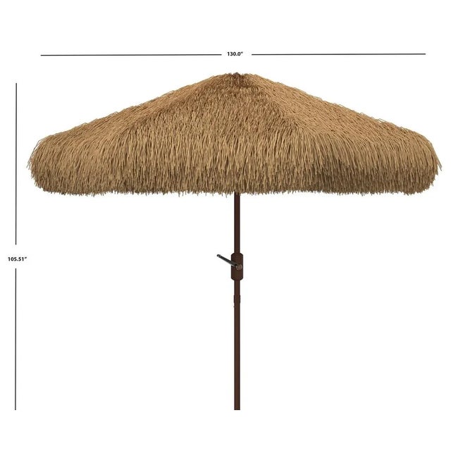 Contemporary Nemery 11 Ft Tiki Umbrella - Brown For Sale - Image 3 of 4