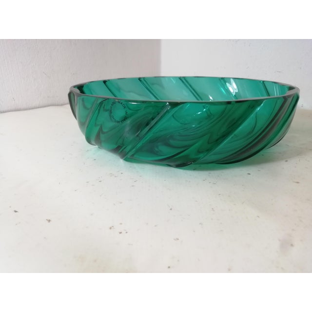 1980s Emerald Green Vase by Venini, Italy, 1989 For Sale - Image 5 of 8