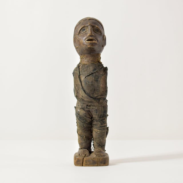 Early 20th Century Pere Miniature Mummy Wood Figure 12 Inch Tanzania For Sale In Denver - Image 6 of 15
