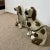 Assembled Pair of 19th Century Copper Lustre and White Staffordshire Dogs. Unique Colorway! For Sale - Image 4 of 5