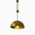Metal Mid-Century Brass Model Posa Pendant Lamp by Florian Schulz, 1970s For Sale - Image 7 of 7