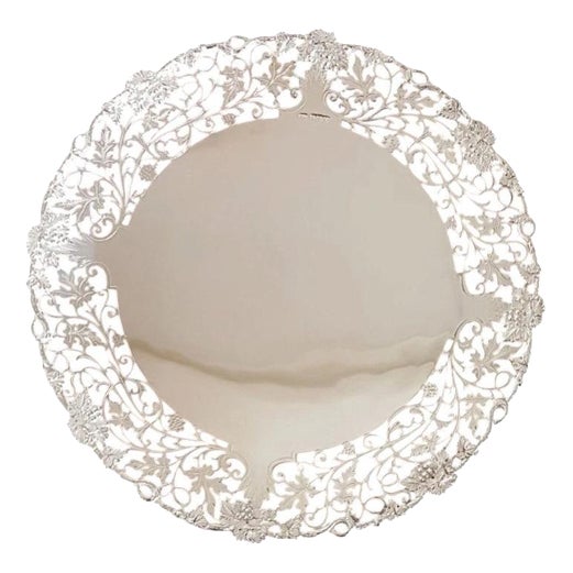 Sterling Silver Cake Stand Compôtier from Lee & Wigfull, Sheffield, 1942 For Sale