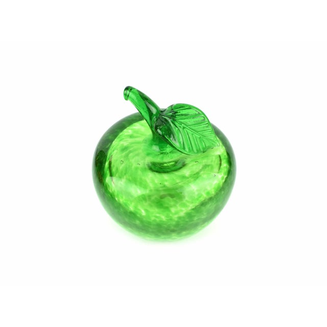 Stunning unique handmade green apple Paperweight figurine. Unique piece to enhance any home or office décor to display on...