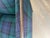 2010s Wood Framed Armchair in Scottish Plaid For Sale - Image 5 of 5
