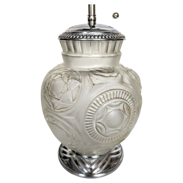 Art Deco French Art Deco Table Lamp by Sabino For Sale - Image 3 of 6