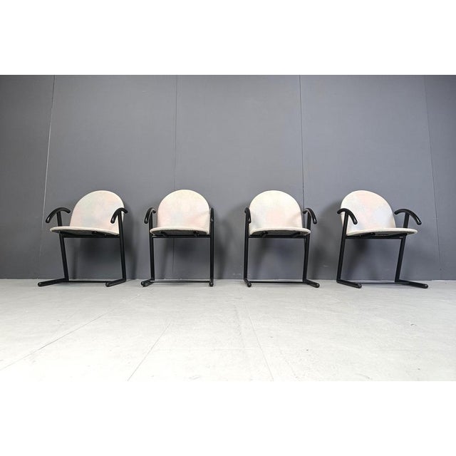 Postmodern Dining Chairs, 1980s, Set of 4 For Sale - Image 4 of 11
