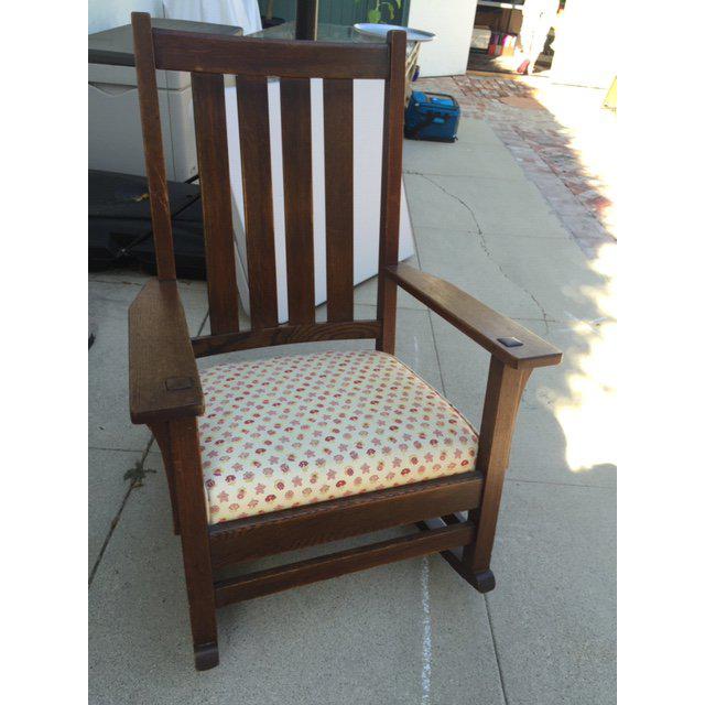 1930s Vintage Mission Style Rocking Chair Chairish