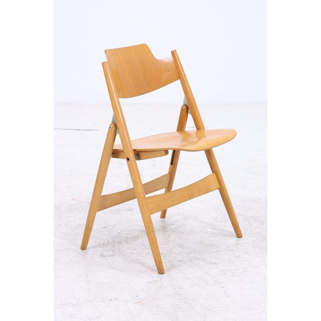 SE 18 Folding Chairs by Egon Eiermann for Wilde + Spieth, Set of 4 For Sale - Image 15 of 17