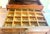 Early 1900s Clark's Oak Spool 3 Compartment Desk/Cabinet For Sale - Image 9 of 11